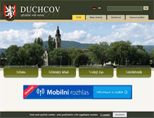 Tablet Screenshot of duchcov.cz